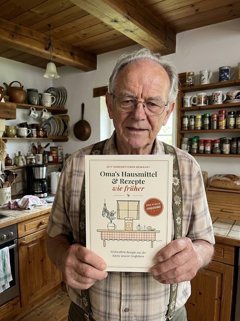 Opa Klaus mit dem Buch